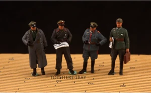 1/72 figures WW2 GERMANY 4PCS WINTER WAR SOLDIERS General diorama Defense Forces - Picture 1 of 3