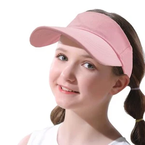 Kids Sun Visors Adjustable Cap - Unisex for Children Athletic Sports Hats UV ... - Picture 1 of 8