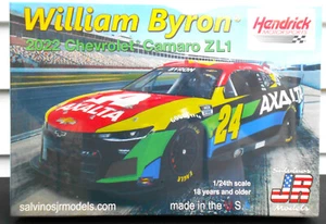 SALVINOS #24 AXALTA WILLIAM BYRON 2022 CHEVROLET CAMARO ZL1 STOCK CAR KIT 1/24 - Picture 1 of 19