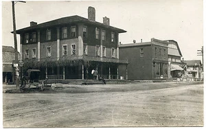 RPPC NY Elba Straßenszene Genesee County - Bild 1 von 2