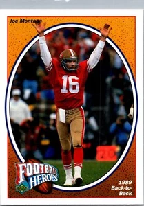 1991 Upper Deck #7 Joe Montana Football Heroes: Joe Montana - Picture 1 of 2
