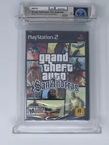 Grand Theft Auto San Andreas Sony Playstation 2 Factory Sealed Video Game WATA - Picture 1 of 5