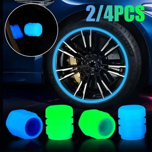 Luminous Stem Caps For Car, Truck Tire Valve Cap Cover Universal Glowing In Dark - Picture 1 of 15