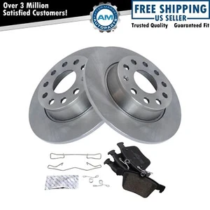 Rear Brake Pad & Rotor Kit Ceramic Fits Audi Volkswagen - Picture 1 of 7
