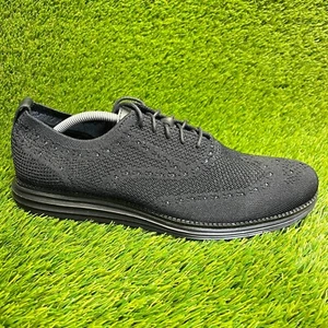 Cole Haan OriginalGrand Stitchlite Mens Size 11.5 Black Wingtip Oxford Shoes - Picture 1 of 10