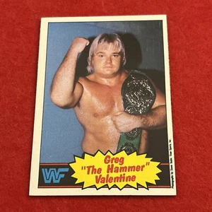 1985 Greg The Hammer Valentine Topps WWF #9 - Picture 1 of 8