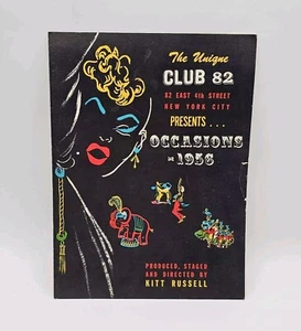 Vintage 1956 CLUB 82 Occasions Program - New York City, Kitt Russell - Picture 1 of 13