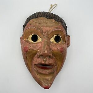 Tlingit Haida Tsimshian Tribal Wooden Carved Mask PNW Native Art Totem 1930s