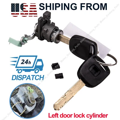 Left / Driver Door Lock Cylinder w/ Keys Fits Honda Accord 2003-2007 4-Door - Image 1 of 4