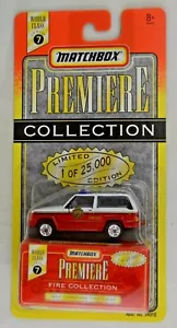 Matchbox Premiere #34310 Jeep Cherokee "Fire Chief" Vehicle Mint/Box/Unopened - Picture 1 of 12