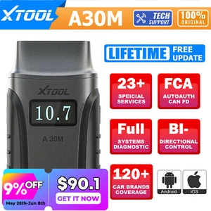 2025 XTOOL A30M V2.0 Bluetooth OBD2 Scanner All System Diagnostic Tool 26 Reset - Picture 1 of 9