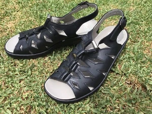 Black ARA womens sandles excellent condition, arch support/removable innersole - Picture 1 of 4