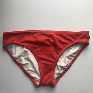 TOMMY HILFIGER Swimsuit Tomato Red Classic Hipster Bottoms Size Large - Picture 1 of 4