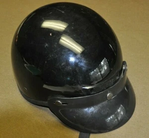 New Fulmer Half Shell Black AF-70 DOT Motorcycle Helmet - Foto 1 di 5