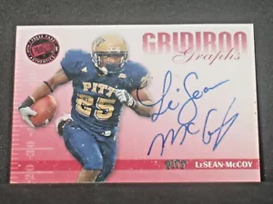 LeSean McCoy 2009 Press Pass Gridiron Graphs Autograph (56/137) Pitt Panthers RC - Picture 1 of 2