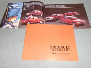 1984 RENAULT FUEGO ALLIANCE 18i ENCORE 12 p. ACCESSORIES BROCHURE / '84 CATALOG - Picture 1 of 2