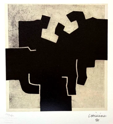 Eduardo Chillida Litografie COA Original Signiert Nummeriert Von Hand 180 Ex - Bild 1 von 4