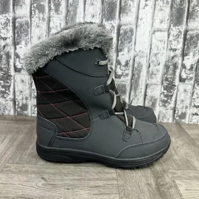 Botas de nieve de invierno Columbia Ice Maiden Lace II BY1331-011 para jóvenes talla 7 Foto 1 de 4