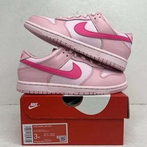 Nike Dunk Low PS “Triple Pink/Pink Panther” DH9756-600 3Y/Women’s 4.5 New - Picture 1 of 4