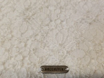 White Mini Skirt Crochet Lace Size 5  Adorable on You  Hollister by Abercrombie  - Image 1 of 4