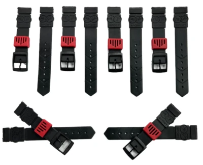 Water Resistant PVC Sport Watch Band Strap 18mm Fits Timex, Casio and others - Image 1 of 4