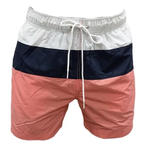 MSRP $59.99 NWT NAUTICA COLOR BLOCK BEACH SURF MEN'S PALE CORAL BOARD SHORTS L - Bild 1 von 6