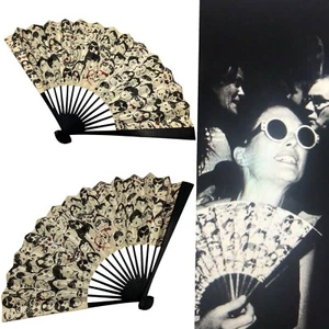LANVIN By Alber Elbaz 120th Anniversary Cartoon Print Paper Folding Hand Fan - Picture 1 of 8