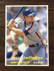 1990 SCD #55 GREG JEFFERIES Baseballkarte Tasche Preisführer monatlich I9020605 - Bild 1 von 7