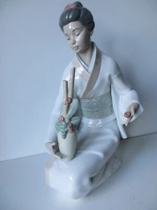 Nao, Lladro, Dama Geisha Japonesa, Estatuilla Grande, Modelo 1276, Excelente Estado - Imagen 1 de 10