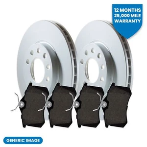 Front Brake Discs & Pads Service Kit Braking System Fits Skoda Fabia VW Fox - Picture 1 of 2