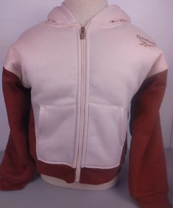 Reebok Girls Pink Front Zippered Hooded Jacket With Pockets Size M (8-10)   (B7) - Picture 1 of 12