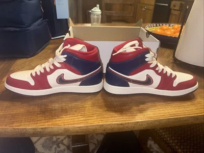 Talla 7 - Zapatillas Air Jordan 1 SE 2022 Mid USA Mujer Excelente Estado Foto 1 de 4