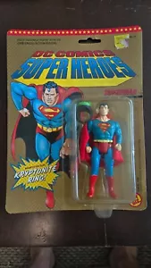 Vintage DC Comics Super Heroes Superman Figure w/Kryptonite Ring ToyBiz 1989 New - Picture 1 of 2