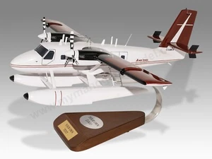 De Havilland DHC-6 Twin Otter Air Tindi Desk Wood Airplane New Model Small 1/72 - Picture 1 of 12