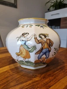 Vase Villeroy & Boch Country, tanzendes Paar - Bild 1 von 6