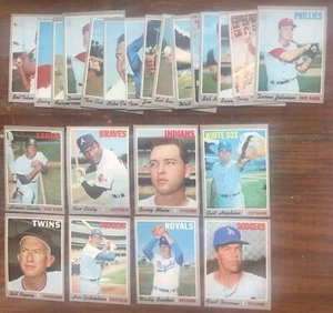 Lotto Topps Baseball 1970 e 1971 (81) per lo più diversi da EX-MT a NM-MT+ Comuni! - Foto 1 di 14