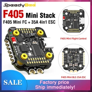 SpeedyBee F405 Mini Stack Flight Controller FC BLS 35A V2 3-6S 20x20 4-in-1 ESC - Picture 1 of 9
