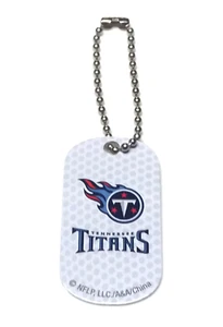TENNESSEE TITANS NFL METAL TRAVEL GIFT TAG NEW LICENSED FOOTBALL CHARM - Picture 1 of 2