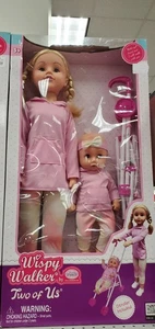 Wispy Walker Two of Us Doll Set con Baby Doll e Passeggino - Uneeda - Nuovo con scatola - Foto 1 di 2