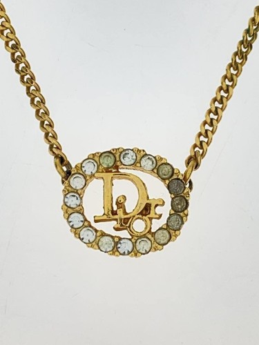 Collana Christian Dior Top donna in pietra colorata GLD con