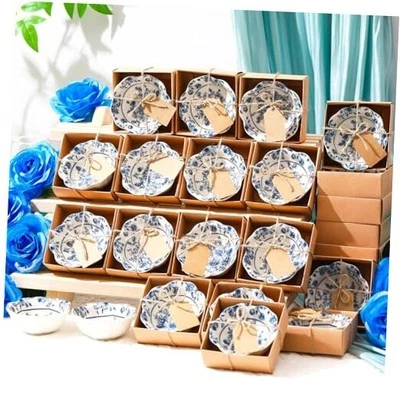 Piezas Favores de Boda para Invitados Pequeños Cuencos de Cerámica Conjunto de Regalos a Granel 3.3 Pulgadas 24 Foto 1 de 4