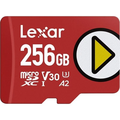 Lexar 256GB Microsdxc Play UHS-I A2 U3 R205/W140 (V30) - Image 1 of 4