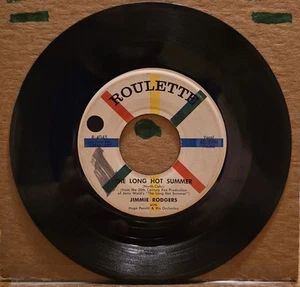 Jimmie Rodgers - The Long Hot Summer; Oh-Oh, I'm Falling in Love Again - 45 RPM - Picture 1 of 2