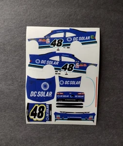 2017 Custom Brennan Poole #48 DC Solar 1/64 Peel & Stick Decals - Bild 1 von 1