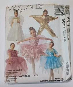 McCall's 5613 Sewing Pattern Princess/Ballerina/Fairy/Star Costumes Size 8/10 UC - Picture 1 of 4