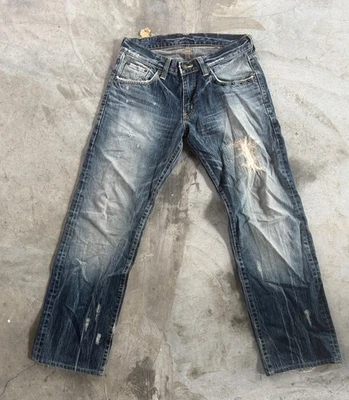 Jeans ajustados vintage Edwin 505 para hombre 29x30 azul ribete denim nuevos vintage Japón Foto 1 de 4