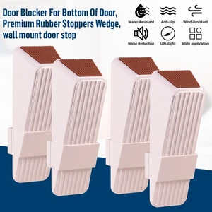 4er-Pack Schwerlast groß breit Türstopper Keil sicher ungiftig Gummi USA - Bild 1 von 11