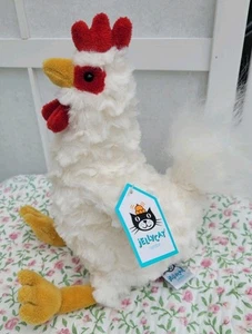 Brand New Tagged Rare Retired Collectable Jellycat BESSIE CHICKEN Plush 22cm - Picture 1 of 5