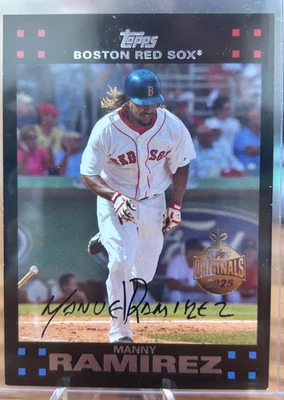 2025 Topps Holiday Buyback Originals Manny Ramírez 2007 Boston Red Sox #315 Foto 1 de 3