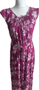 Torrid lila Blumen Maxi Sommerkleid Größe 1 14/16 ärmellos Strand Freizeit Sommer - Bild 1 von 10